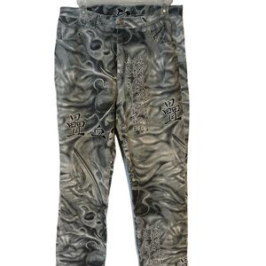 Mens Pants Vintage NAVI AUTHENTIC JEANSWEAR Smokey Black USA MADE Wording XL